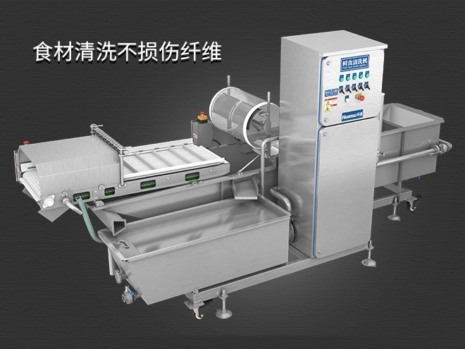 多功能洗菜清洗机，气泡清洗，清洗800kg/小时